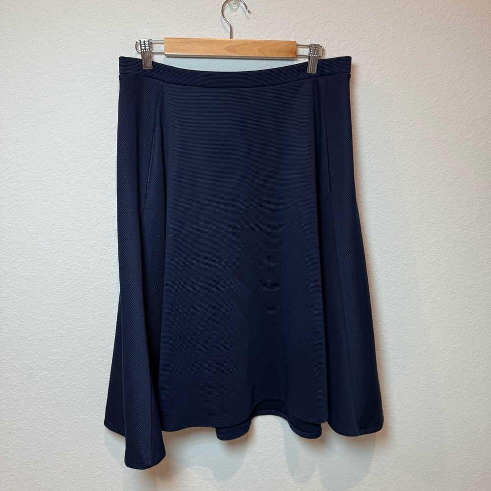 Metaphor Navy A-Line Skirt With Pockets!